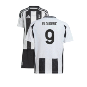 Juventus Dusan Vlahovic 9 Heimtrikot Kinder Minikit 2024-2025