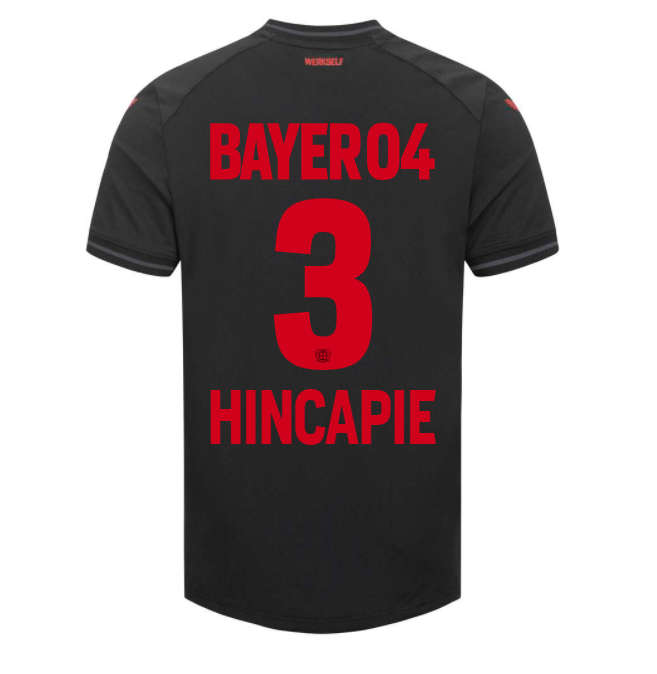 Bayer Leverkusen Piero Hincapié 3 Home Trikot 2023-2024