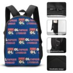 Olympique Lyonnais Student Schulranzen Lunchbag Stifttasche Kombination