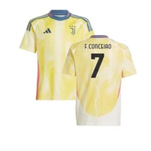 Juventus Francisco Conceicao 7 Auswärtstrikot Kinder 2024-2025