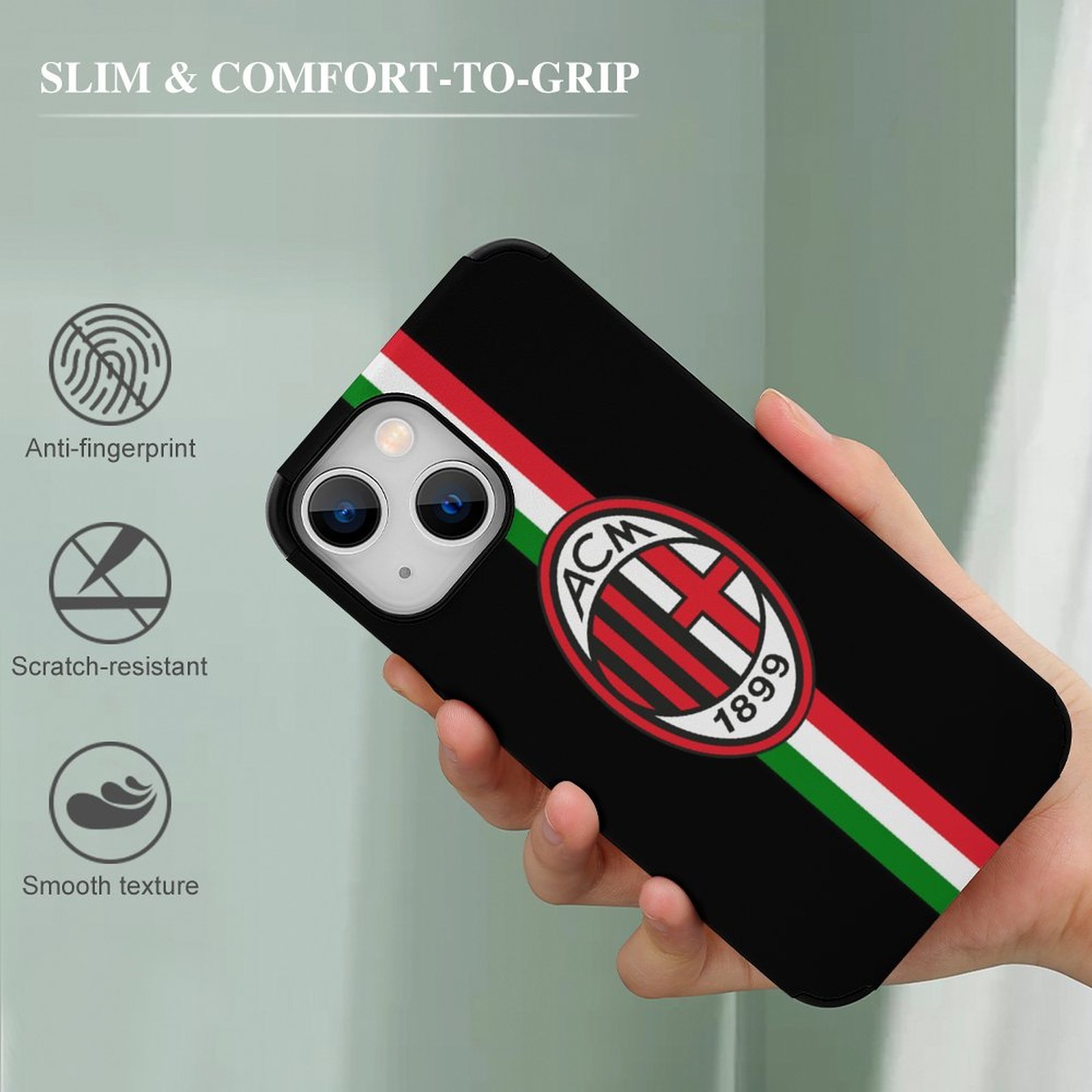 AC Mailand Stoßfest Und Schützend Handyhüllen & Cover Für IPhone 13 AC Mailand Stoßfest Und Schützend Handyhüllen & Cover Für IPhone 13