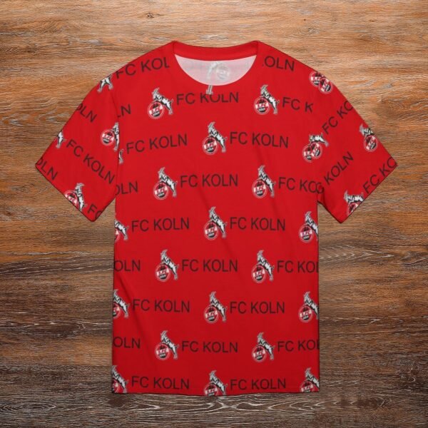 FC Köln Unisex 3D Vollständig Druck Kurzarm T-Shirts Beiläufige Tee Tops