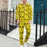 Borussia Dortmund Lässiges Sweatshirt-Set 2 Sätze Kapuzen-Sweatpants