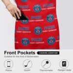 Paris Saint-Germain Wasserdichte Schürze Wasserdichte Schürze Mit Taschen Für Küchenfarbe Und Mehr.