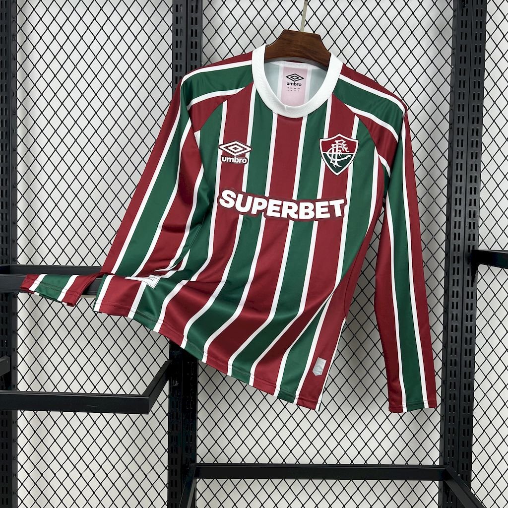 Fluminense Langarm Home Trikot 2025-2026 Fluminense Langarm Home Trikot 2025-2026