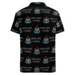 Newcastle United Kurzärmelige Herrenhemden, Passform Sommer Kurzarm Casual Button-Down Hemden