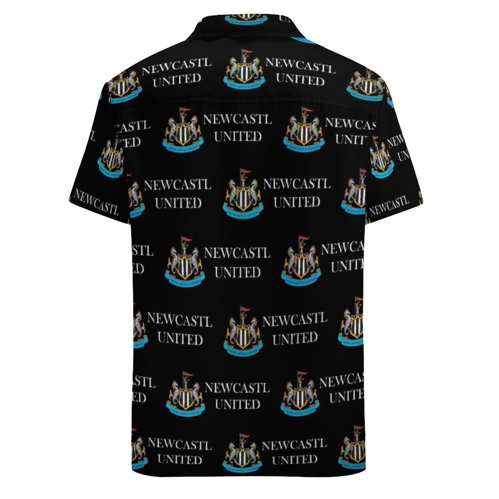 Newcastle United Kurzärmelige Herrenhemden, Passform Sommer Kurzarm Casual Button-Down Hemden Newcastle United Kurzärmelige Herrenhemden, Passform Sommer Kurzarm Casual Button-Down Hemden