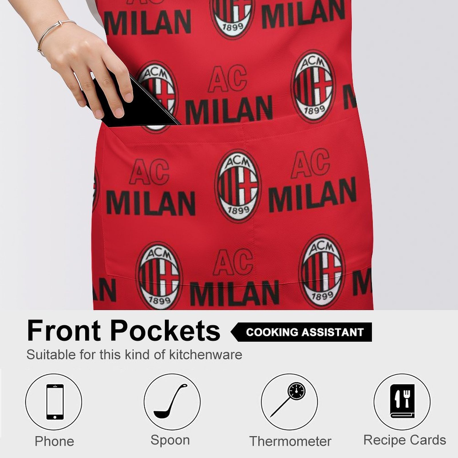 AC Mailand Wasserdichte Schürze Wasserdichte Schürze Mit Taschen Für Küchenfarbe Und Mehr. AC Mailand Wasserdichte Schürze Wasserdichte Schürze Mit Taschen Für Küchenfarbe Und Mehr.