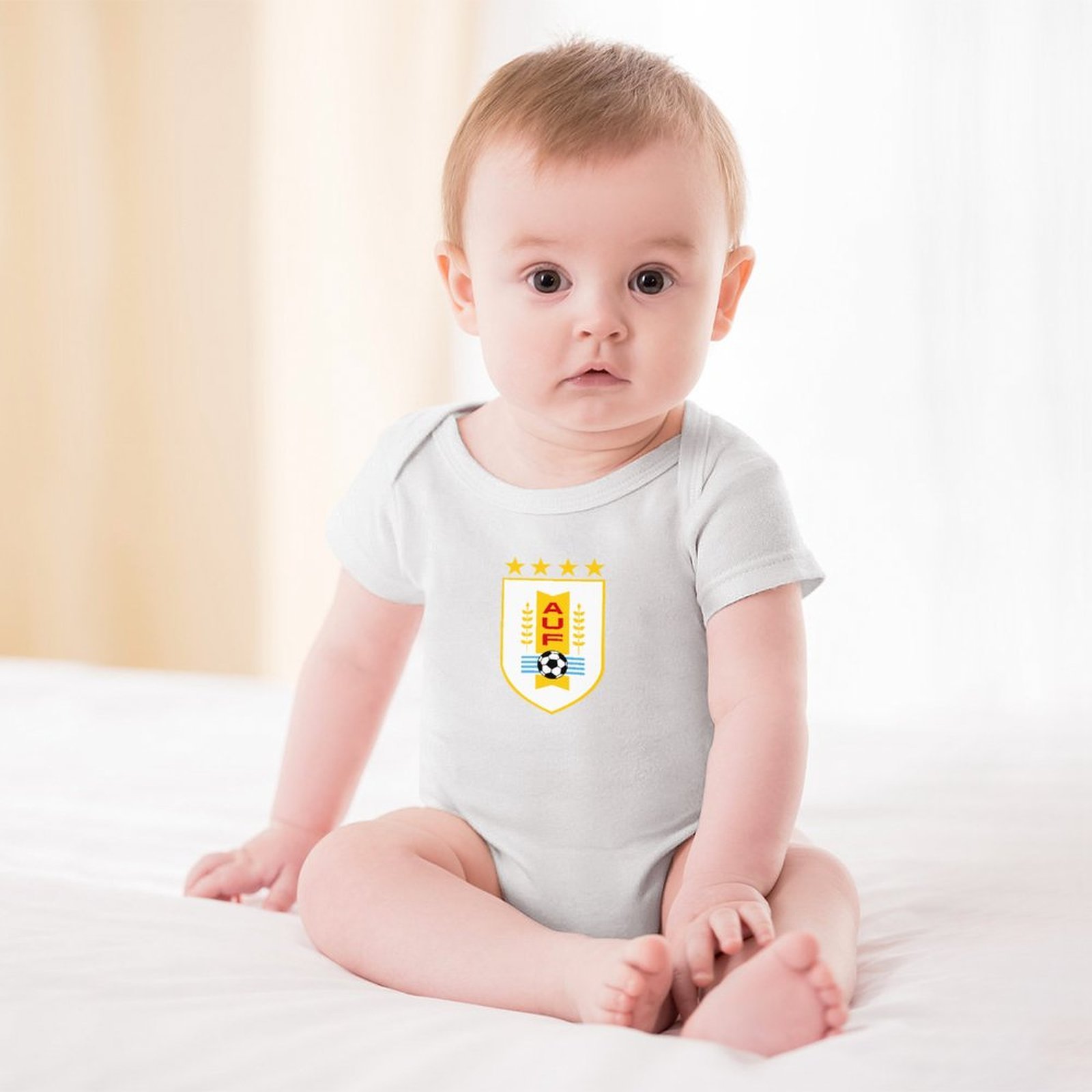 Uruguay Baby Bodysuit Strampler Schlafanzug Mit Kurzen Ärmeln Uruguay Baby Bodysuit Strampler Schlafanzug Mit Kurzen Ärmeln