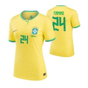 Frauen Brasilien Roberto Firmino 24 Home Trikot WM 2022
