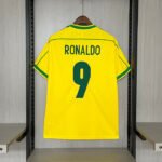Brasilien Ronaldo 9 Home Retro Trikot WM 1998