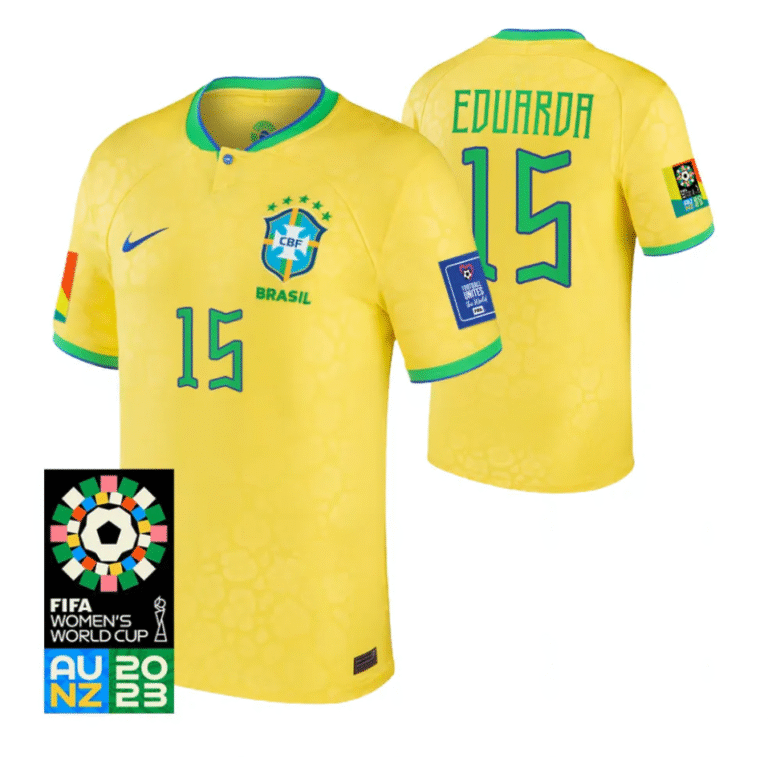 Brasilien Maria Eduarda 15 Home Trikot Herren WM 2023