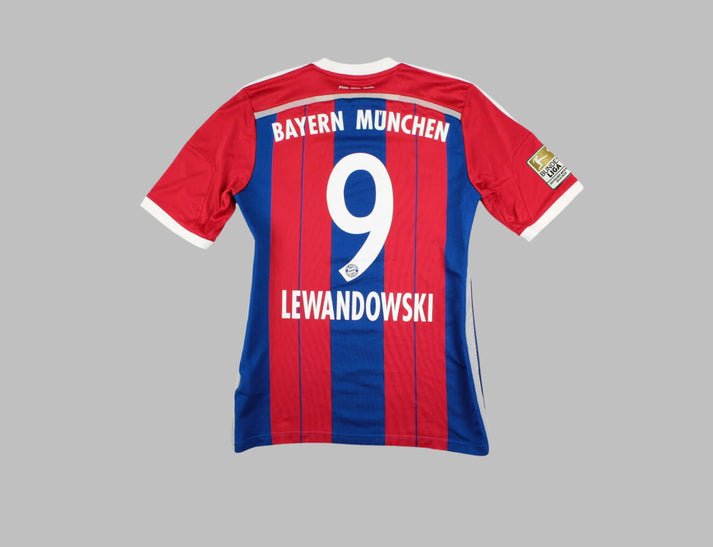 FC Bayern München Robert Lewandowski 9 Retro Home Trikot 2014-2015 FC Bayern München Robert Lewandowski 9 Retro Home Trikot 2014-2015