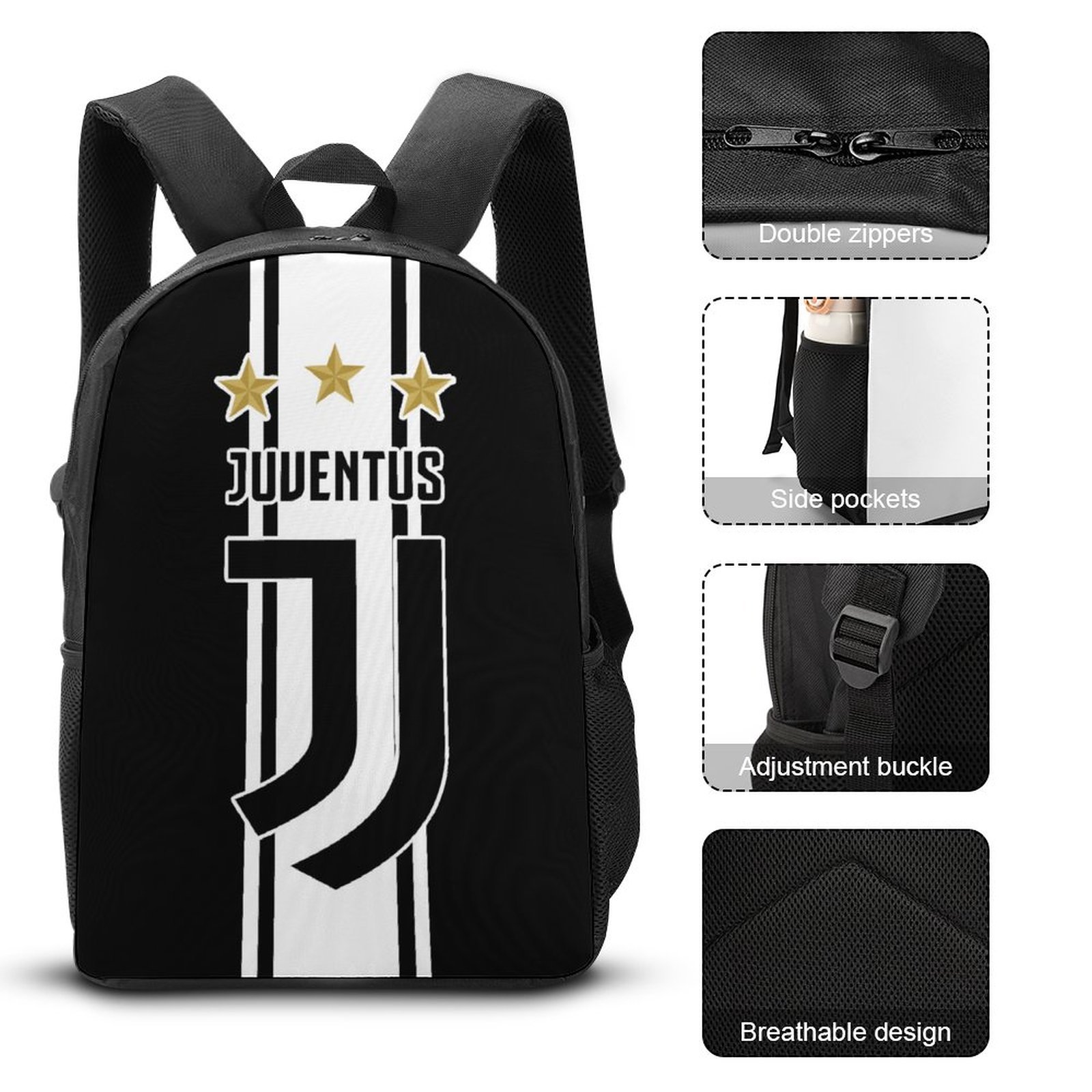 Juventus FC Student Schulranzen Lunchbag Stifttasche Kombination Juventus FC Student Schulranzen Lunchbag Stifttasche Kombination