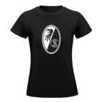 SC Freiburg Damen Kurzarm Rundhals T-Shirt Casual Sommer Tops