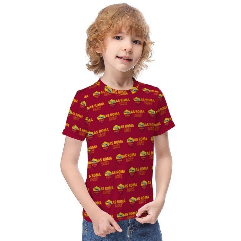 AS Rom Jungen Mädchen Kurzarm 3D-Druck T-Shirt Rundhals-Sommerhemd Tops