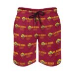 AS Rom Herren Badehose Schnelltrocknende Strandshorts Mit Tasche Kordelzug Shorts