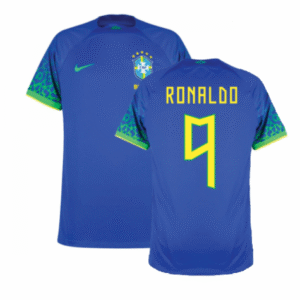 Brasilien Ronaldo 9 Away Trikot WM 2022
