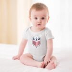 Vereinigten Staaten Baby Bodysuit Strampler Schlafanzug Mit Kurzen Ärmeln