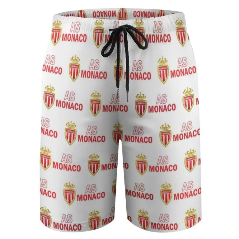 AS Monaco Kinder Badehose,Strandshorts Sommer Jogginghose,Strandhosen