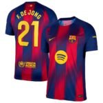FC Barcelona Frenkie de Jong 21 Home Trikot 2025-2026