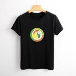 Senegal Damen Kurzarm Rundhals T-Shirt Casual Sommer Tops