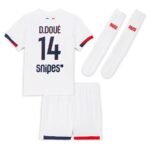 PSG Désiré Doué 14 Auswärtstrikot Kinder Mini Kit 2024-2025