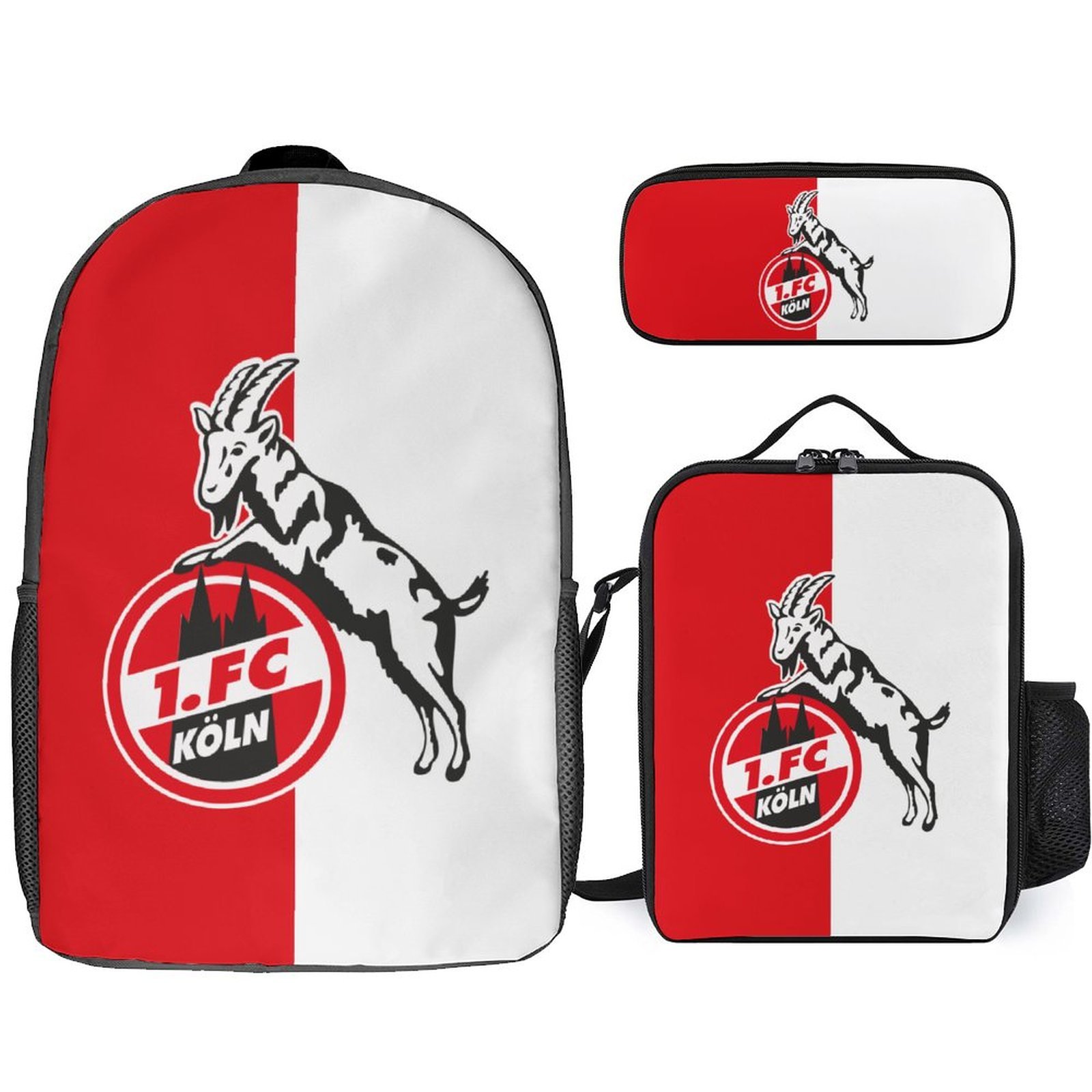 FC Köln Student Schulranzen Lunchbag Stifttasche Kombination FC Köln Student Schulranzen Lunchbag Stifttasche Kombination
