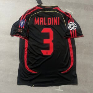 AC Mailand Paolo Maldini 3 UCL Third Retro Trikot 2006-2007