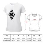 Monchengladbach Damen Kurzarm Rundhals T-Shirt Casual Sommer Tops