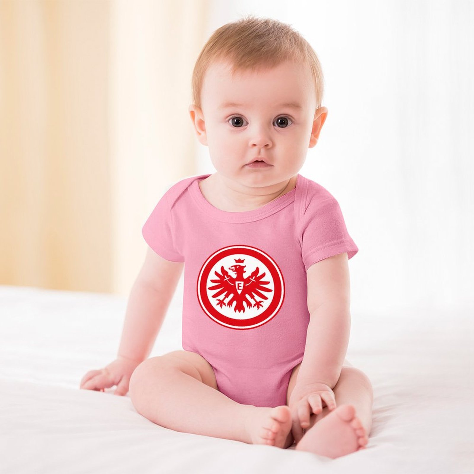 Eintracht Frankfurt Baby Bodysuit Strampler Schlafanzug Mit Kurzen Ärmeln Eintracht Frankfurt Baby Bodysuit Strampler Schlafanzug Mit Kurzen Ärmeln
