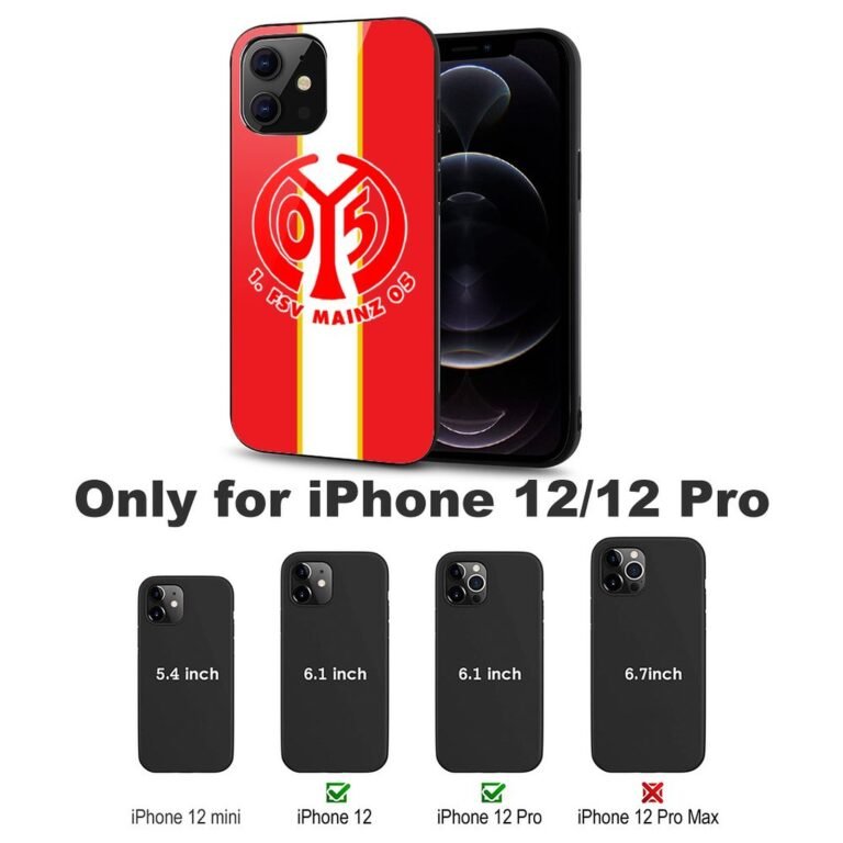 Mainz 05 Stoßfest Glaskasten Handyhüllen & Cover Für IPhone 12