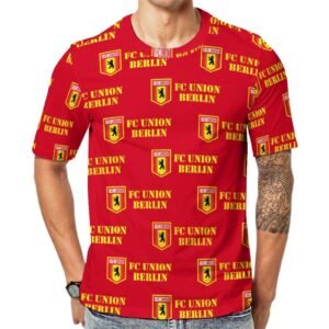 FC Union Berlin Unisex 3D Vollständig Druck Kurzarm T-Shirts Beiläufige Tee Tops