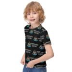 Newcastle United Jungen Mädchen Kurzarm 3D-Druck T-Shirt Rundhals-Sommerhemd Tops