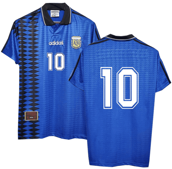 Argentinien Diego Maradona 10 Away Retro Trikot WM 1994