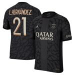Paris Saint-Germain Lucas Hernández 21 Third Trikot 2023-2024