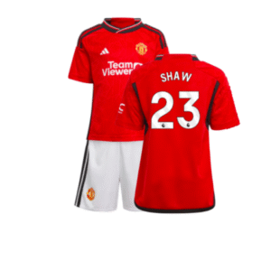 Manchester United Luke Shaw 23 Heimtrikot Kinder 2023-2024