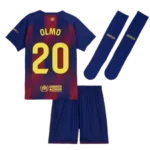 FC Barcelona Dani Olmo 20 Heimtrikot Kinder 2025-2026