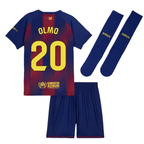 FC Barcelona Dani Olmo 20 Heimtrikot Kinder 2025-2026