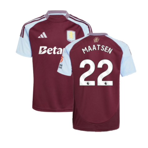Aston Villa Ian Maatsen 22 Home Trikot 2024-2025