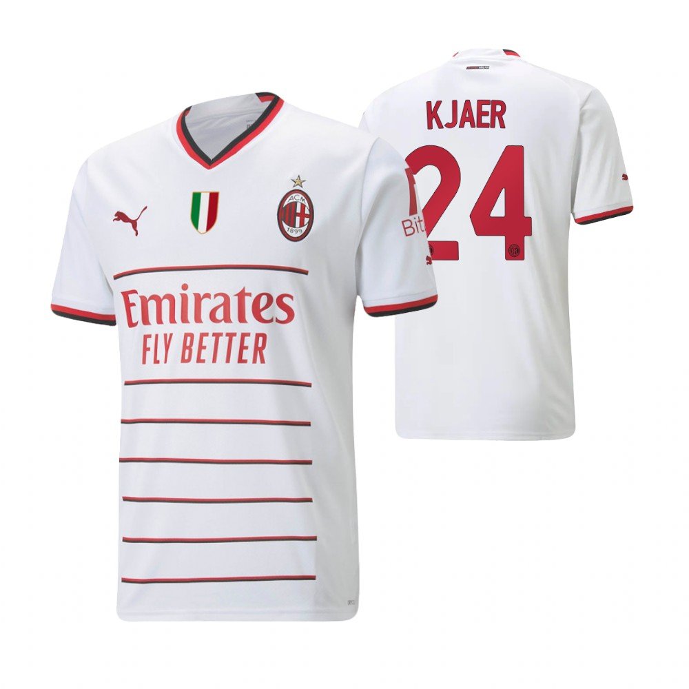 AC Mailand Simon Kjaer 24 Away Trikot 2022-2023 AC Mailand Simon Kjaer 24 Away Trikot 2022-2023