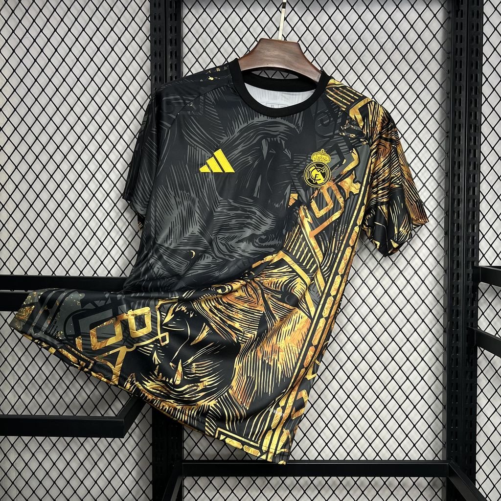 Real Madrid Tiger Sondertrikot 2024-2025 - Schwarz Real Madrid Tiger Sondertrikot 2024-2025 - Schwarz
