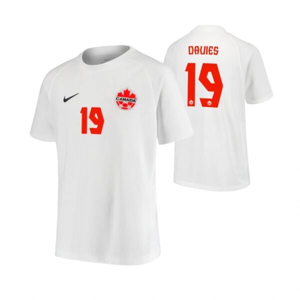Kanada Alphonso Davies 19 Away Trikot WM 2022