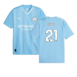 Man City David Silva 21 Home Trikot 2023-2024