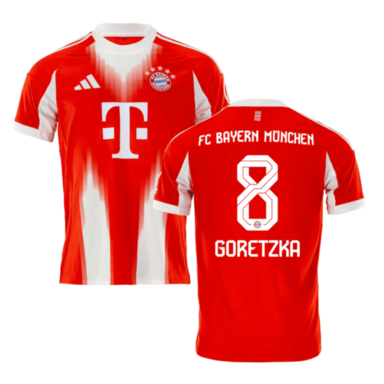 FC Bayern München Leon Goretzka 8 Home Trikot 2025-2026
