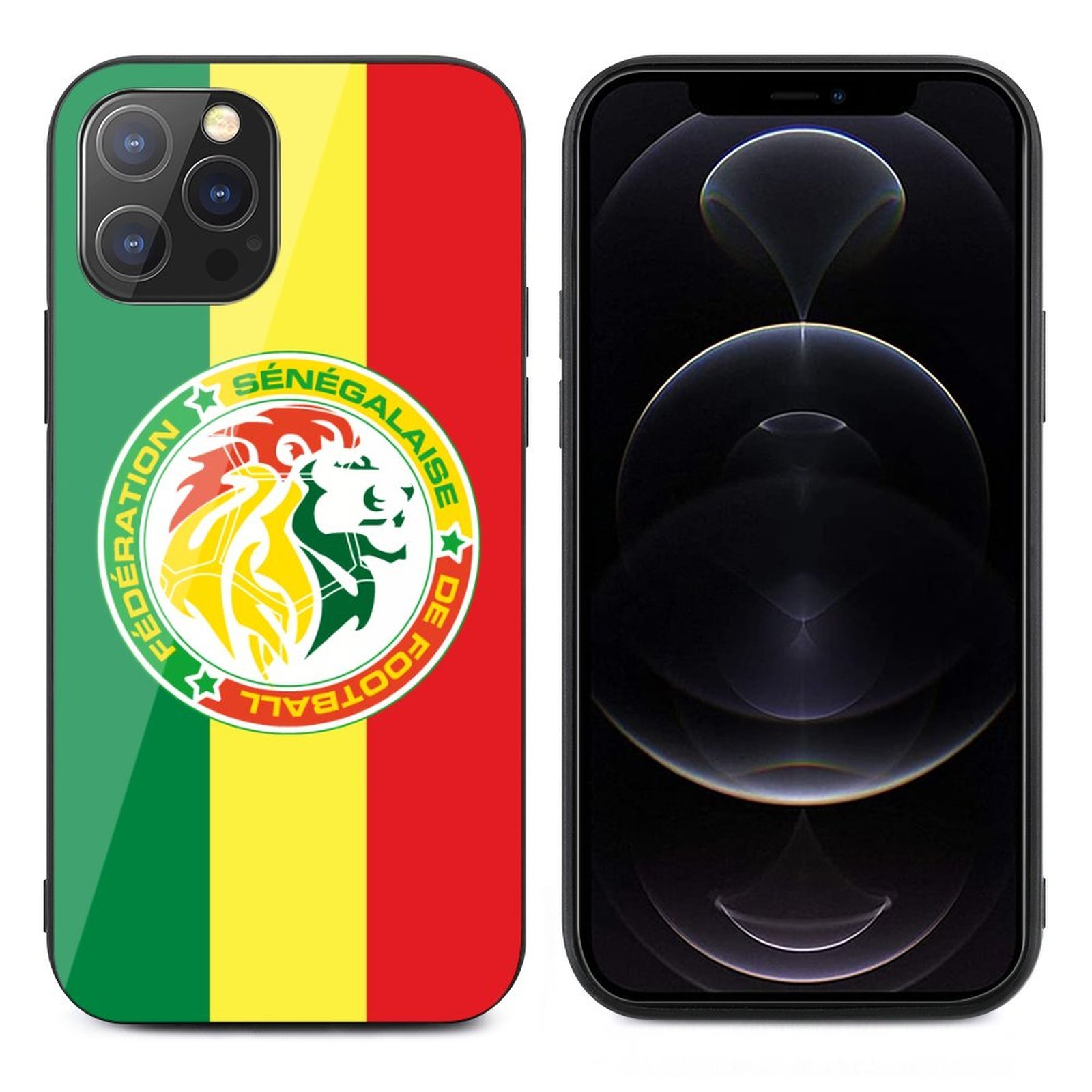 Senegal Stoßfest Glaskasten Handyhüllen & Cover Für IPhone 12 Senegal Stoßfest Glaskasten Handyhüllen & Cover Für IPhone 12