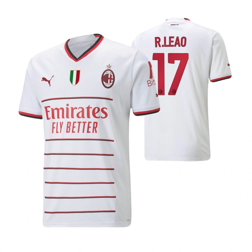 AC Mailand Rafael Leao 17 Away Trikot 2022-2023 AC Mailand Rafael Leao 17 Away Trikot 2022-2023