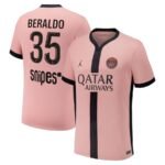 Paris Saint-Germain Lucas Beraldo 35 Third Trikot 2024-2025
