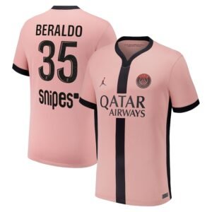 Paris Saint-Germain Lucas Beraldo 35 Third Trikot 2024-2025