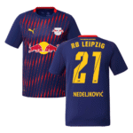 RB Leipzig Kosta Nedeljković 21 Away Trikot 2025-2026
